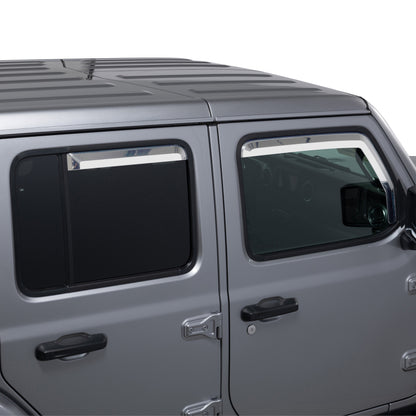 Putco 20-21 Jeep Gladiator JT/JL Element Chrome Window Visors (Set of 4)