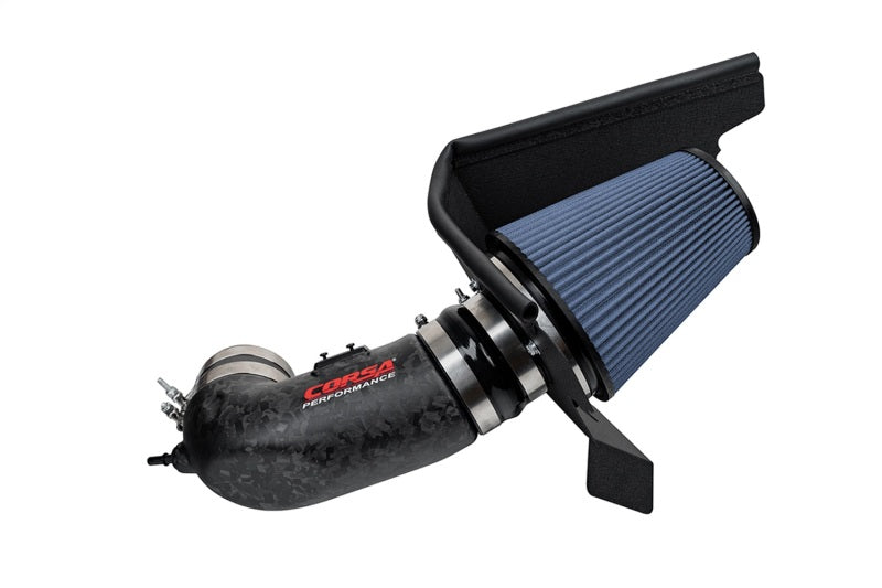 CORSA Performance Corsa 17-24 Chevrolet Camaro ZL1 Matte Forged Carbon Fiber Air Intake w/ MaxFlow 5 Oiled Filter