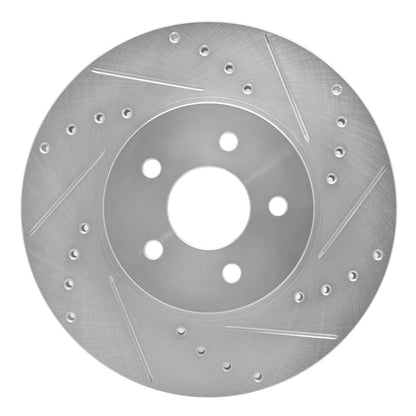 R1 Concepts R1 01-08 Ford Mondeo (Mexico) Front Right Drilled & Slotted Silver Brake Rotor