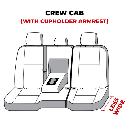 Covercraft 11-24 Dodge Ram Polycotton SeatSaver Custom Second Row Seat Covers - Misty Grey