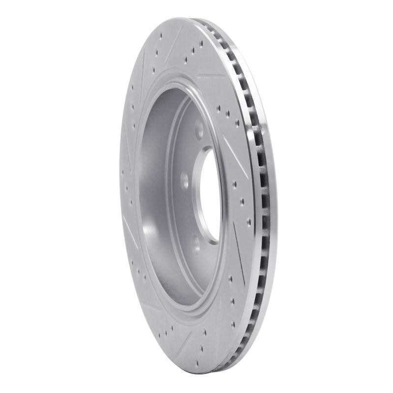 R1 Concepts R1 15-17 Ford F-150 RWD Rear Right Drilled & Slotted Silver Brake Rotor