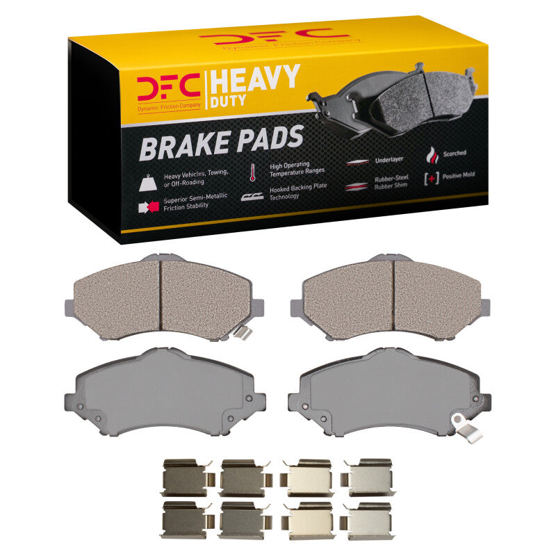 DFC 07-18 Chrysler Town & Country Front Heavy Duty Pads and Hardware Kit