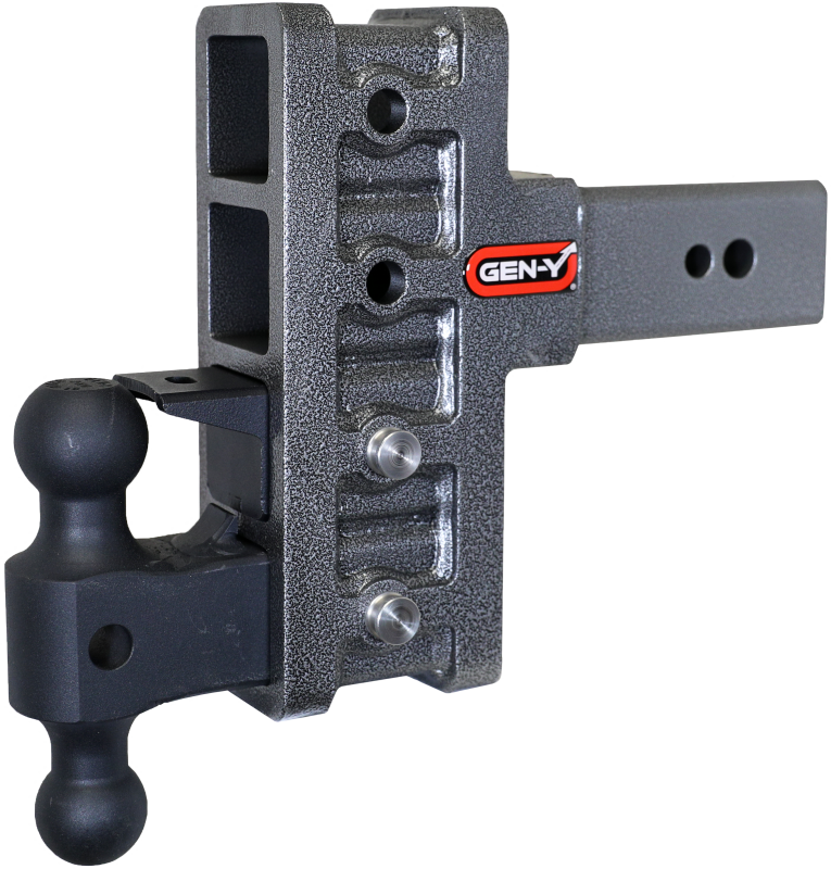 GEN-Y Hitch Gen-Y Mega Duty 3in Shank 6in Offset Drop 32K Hitch w/GH-0161 Dual-Ball/GH-0162 Pintle Lock