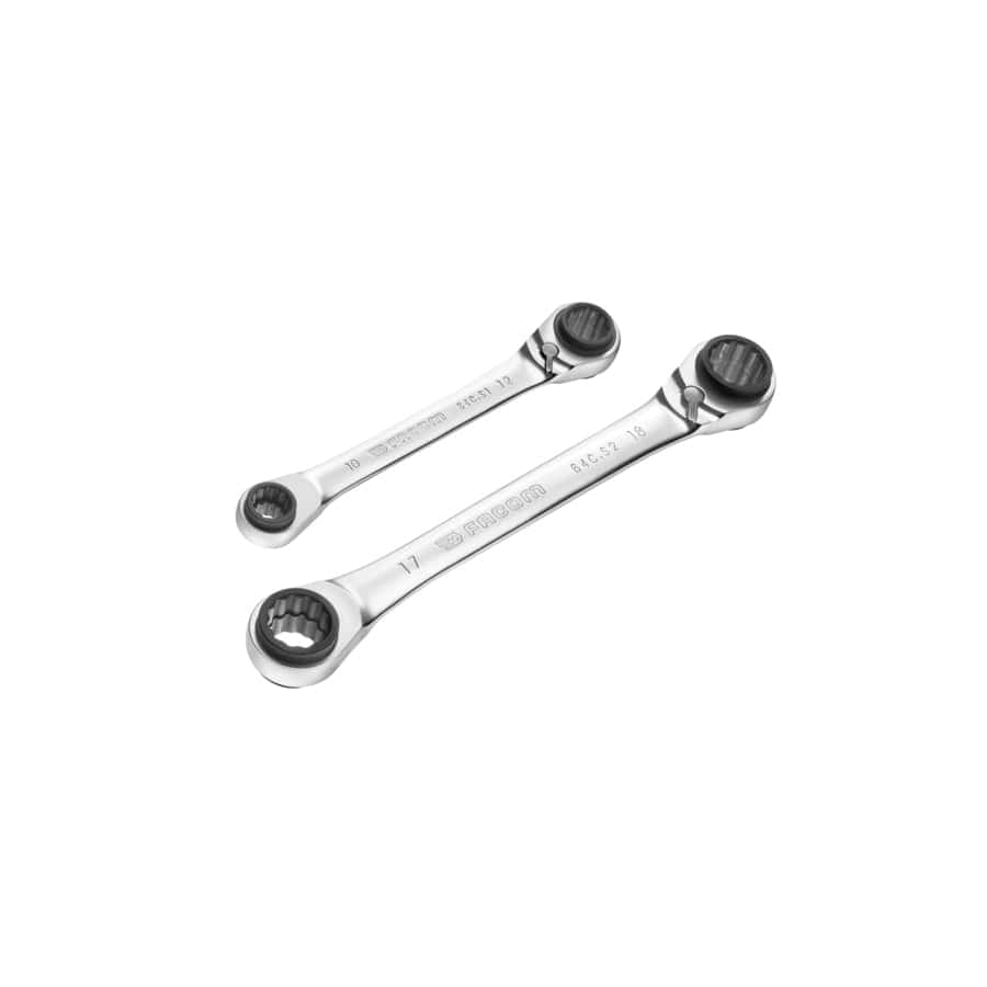 Facom FCM64CJ2PB Quatro Ratcheting Spanner Set, 2 Piece