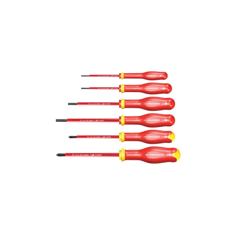 Facom FCMATPVEJ6PB Protwist® VDE Screwdriver Set, 6 Piece