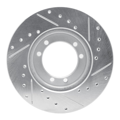 R1 Concepts R1 92-04 Hummer H1 Front Left Rear Left Drilled & Slotted Silver Brake Rotor