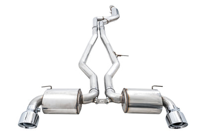 AWE Tuning 2020 Toyota Supra A90 Non-Resonated Touring Edition Exhaust - 5in Chrome Silver Tips