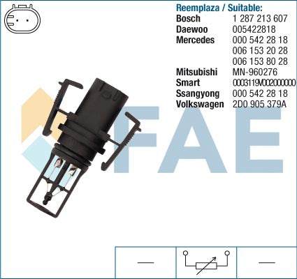 FAE FAE33504 Intake Air Temperature Sensor