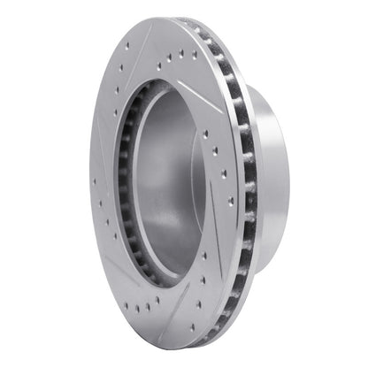 R1 Concepts R1 90-99 Jeep Cherokee Front Right Drilled & Slotted Silver Brake Rotor