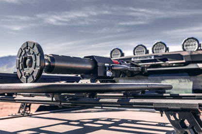 Go Rhino 15-22 Ford F-150 / 07-21 Toy. Tundra XRS Cross Bars Kit - Tex Blk (Attch Tonneau Cvr T-Trk)
