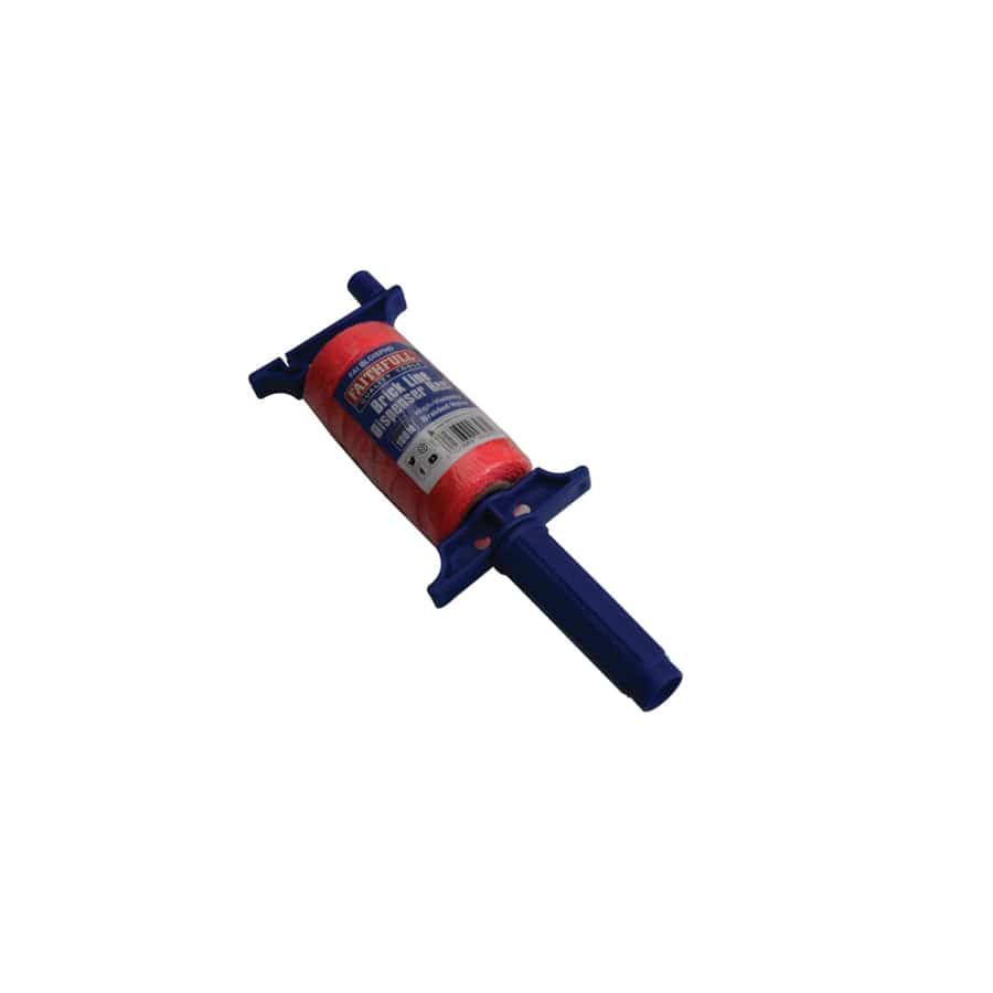 Faithfull FAIBLDISPHD Brick Line Dispenser Reel with Hi-Vis Line 100m (330ft)