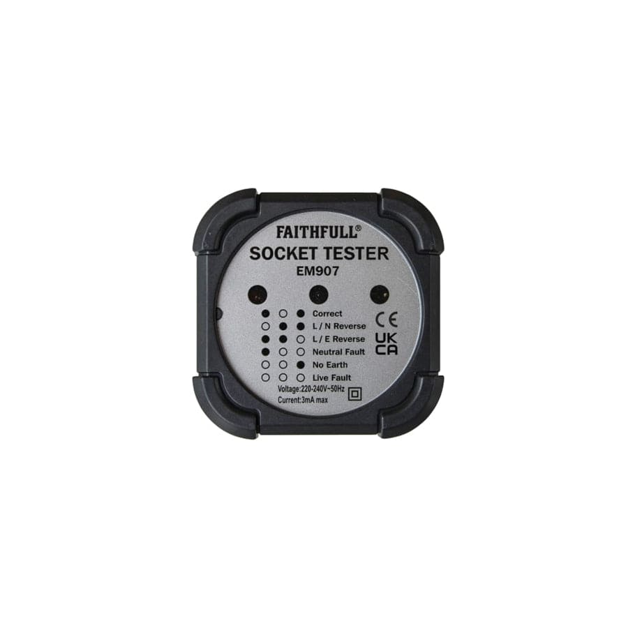 Faithfull FAIDETSOC Socket Polarity Tester