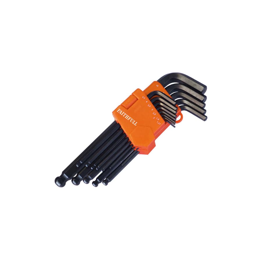 Faithfull FAIHKS13MLB Metric Ball End Long Arm Hexagon Key Set, 13 Piece