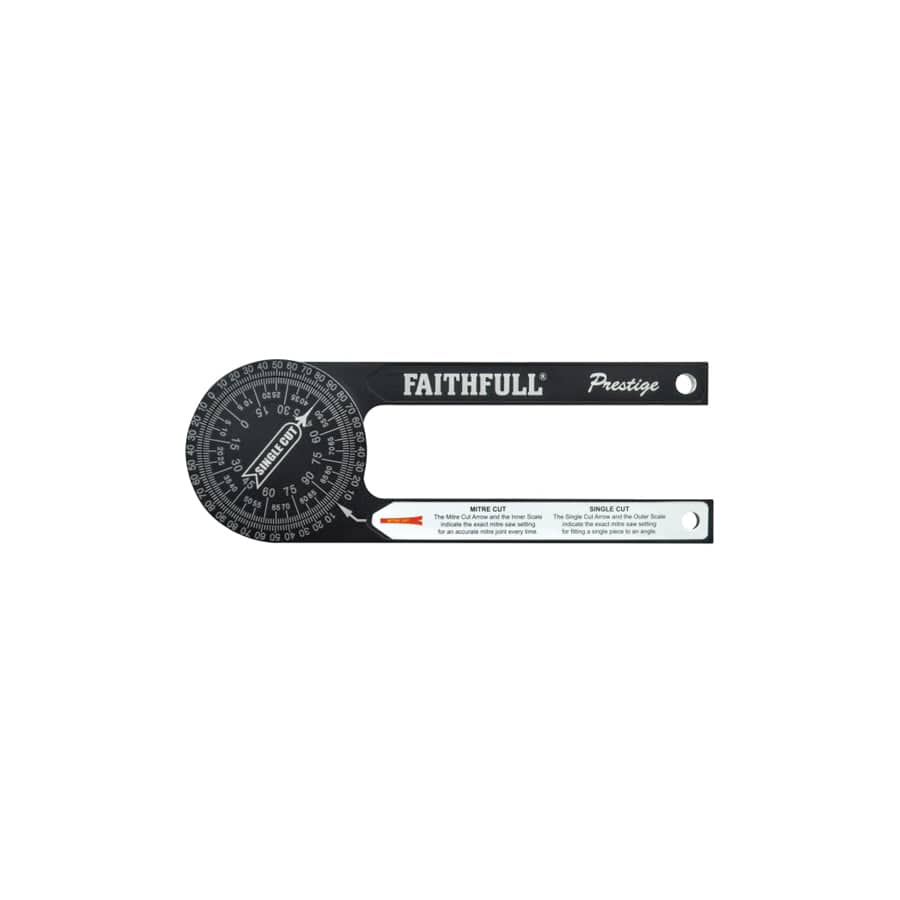 Faithfull FAIMSPCNC Prestige Mitre Saw Protractor Black Aluminium