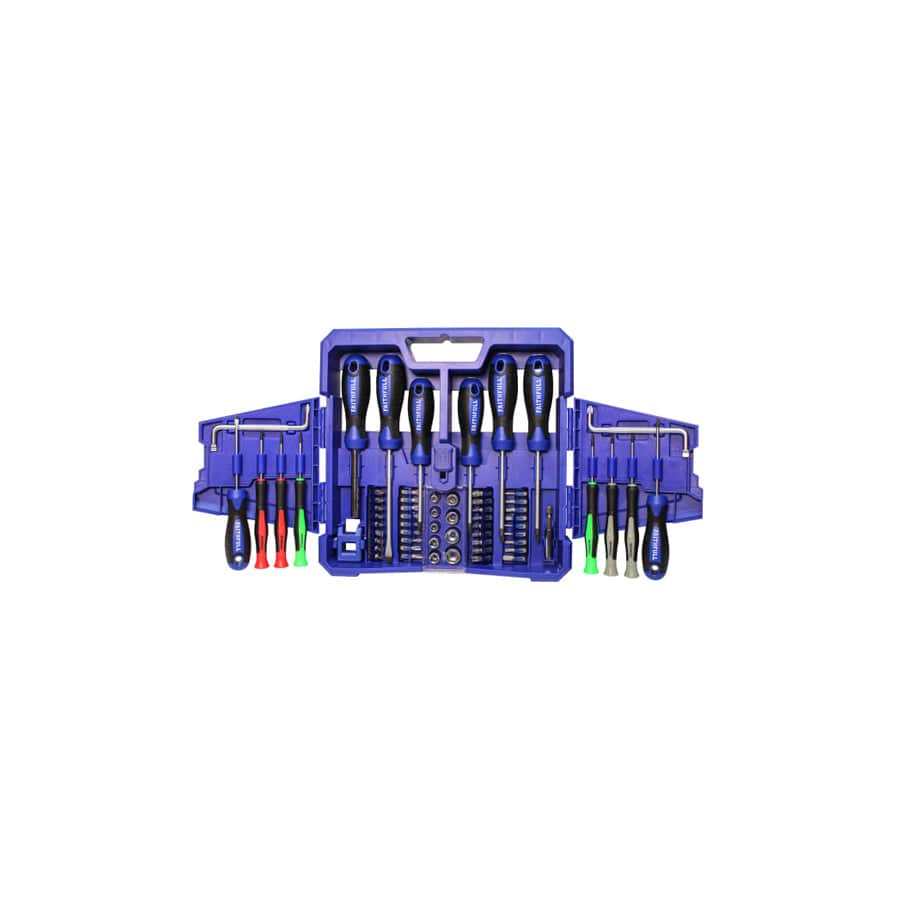 Faithfull FAISDSET63 Fold Out Screwdriver & Bit Set, 63 Piece