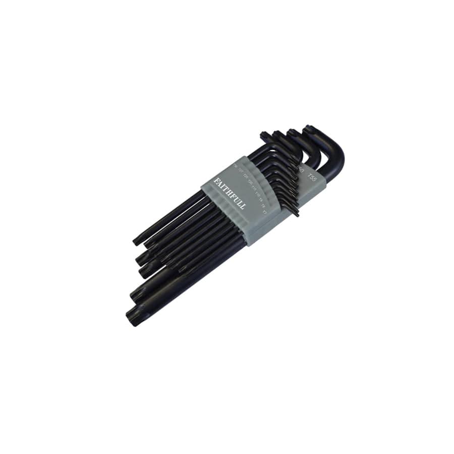 Faithfull FAITKS13L Star Long Arm Key Set of 13 (TX7-TX55)