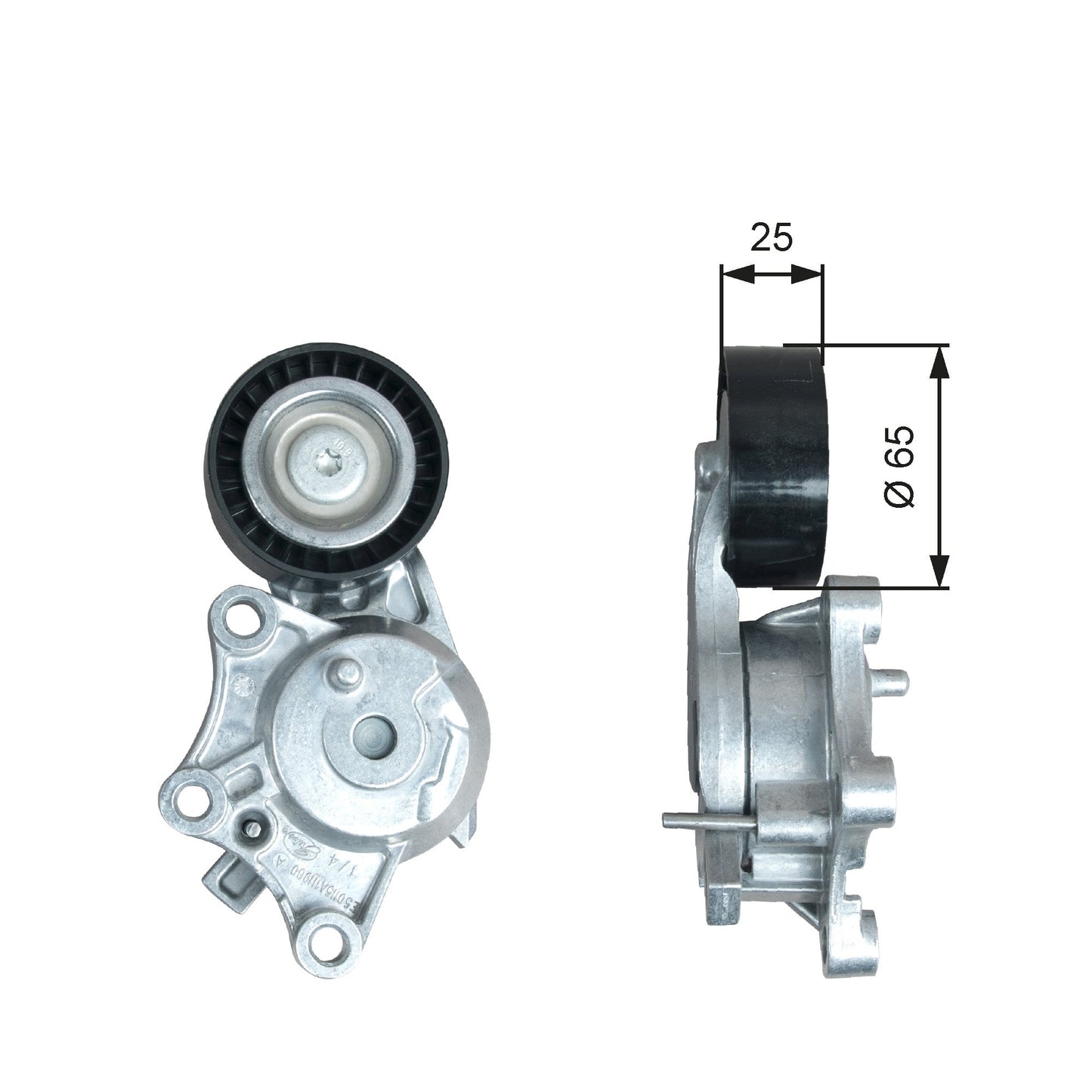GATES GATT39378 V-Ribbed Belt Tensioner Pulley