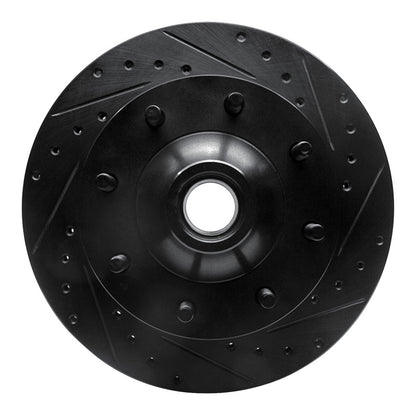 R1 Concepts R1 80-85 Ford F-250 2WD (Excl Super Duty) Front Right Drilled & Slotted Black Brake Rotor
