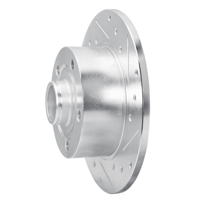 R1 Concepts R1 96-08 Audi A4 (Mexico) Rear Right Drilled & Slotted Silver Brake Rotor