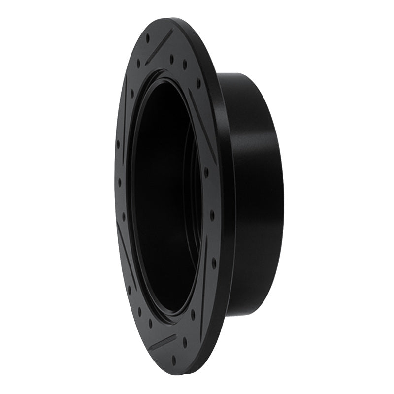 R1 Concepts R1 04-12 Mitsubishi Eclipse Rear Right Drilled & Slotted Black Brake Rotor