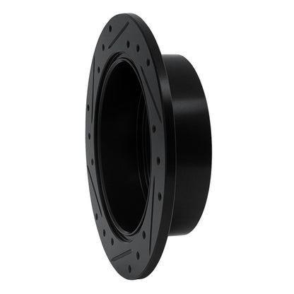 R1 Concepts R1 04-12 Mitsubishi Eclipse Rear Right Drilled & Slotted Black Brake Rotor