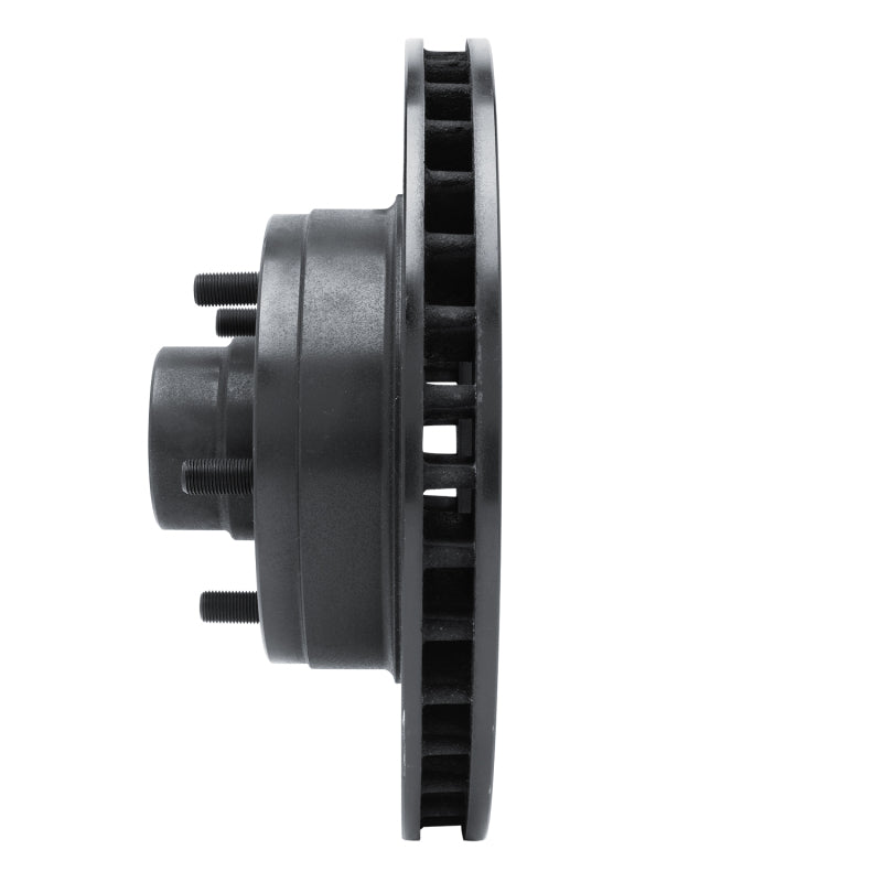 R1 Concepts R1 73-73 Ford Gran Torino Front Left Drilled & Slotted Black Brake Rotor
