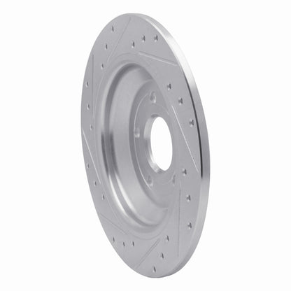 R1 Concepts R1 2016-2025 Ford Bronco Sport Rear Right Drilled & Slotted Silver Brake Rotor
