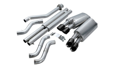 CORSA Performance Corsa 1996-1996 Cat-Back Exhaust w/ Twin 3.5in Black Tips 96-96 Chevrolet Corvette C4 5.7L V8 LT4