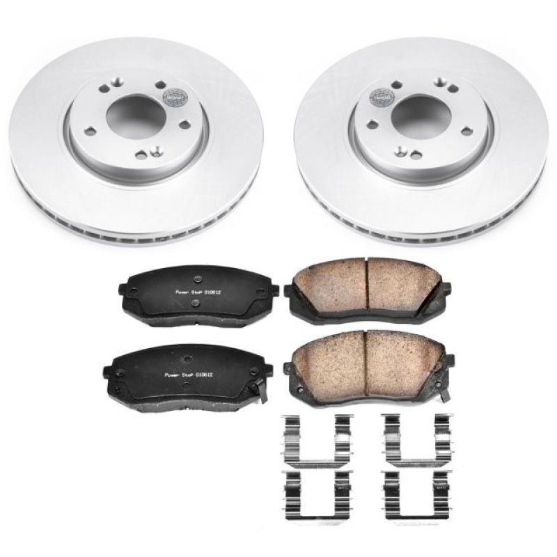 PowerStop Power Stop 12-16 Kia Sportage Front Z17 Evolution Geomet Coated Brake Kit