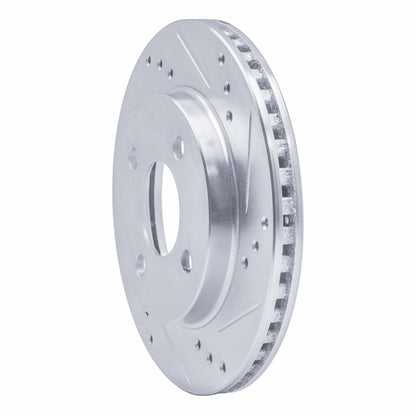R1 Concepts R1 95-96 Dodge Neon (USA/Canada) Front Right Drilled & Slotted Silver Brake Rotor