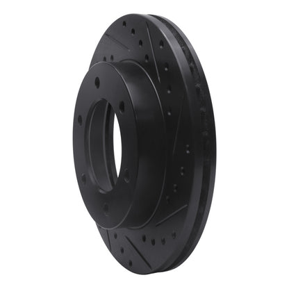 R1 Concepts R1 01-04 Honda Passport Front Right Drilled & Slotted Black Brake Rotor