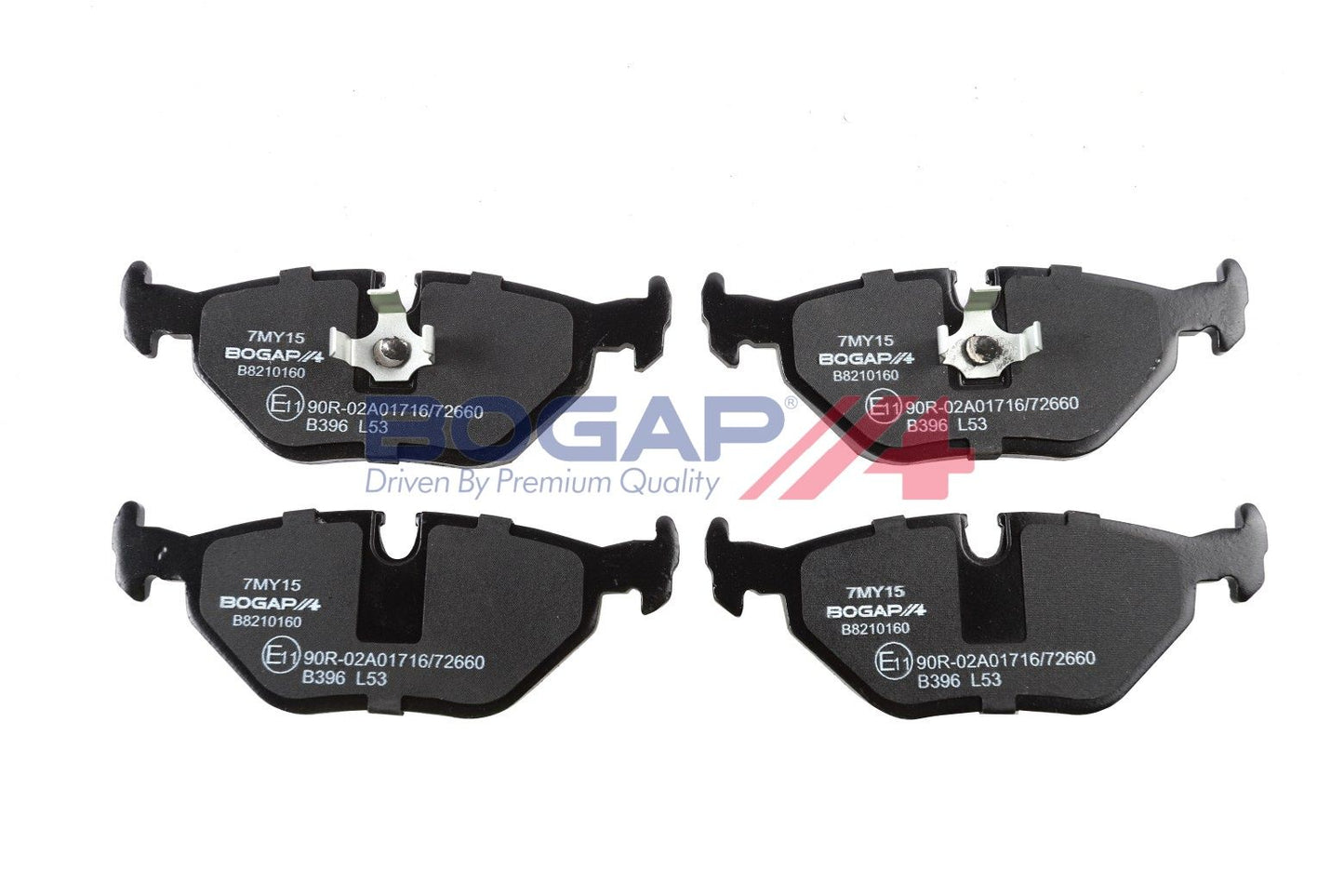 BOGAP B8210160 Brake Pad Set, Disc Brake