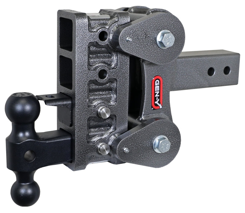 GEN-Y Hitch Gen-Y The Boss Torsion-Flex 2.5in Shank 5in Drop 10K Hitch w/GH-031 Dual-Ball/GH-032 Pintle Lock