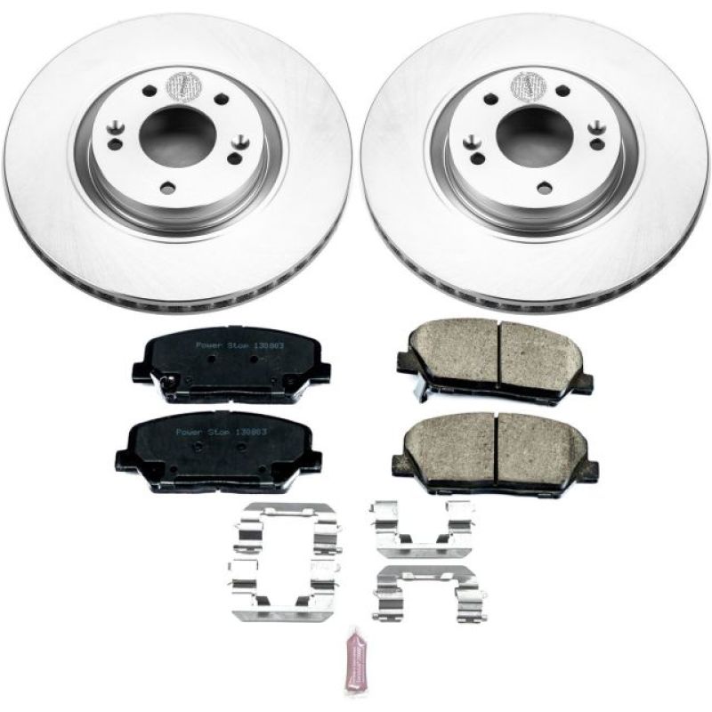 PowerStop Power Stop 11-15 Kia Optima Front Z17 Evolution Geomet Coated Brake Kit