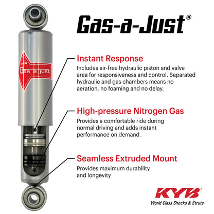 KYB Shocks & Struts Gas-A-Just Rear DODGE Ram 1500 Pickup (2WD) 2006-08 DODGE Ram 2500 Pickup (2WD)