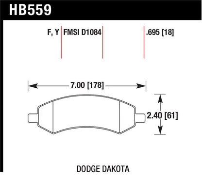 Hawk Performance Hawk LTS Street Brake Pads