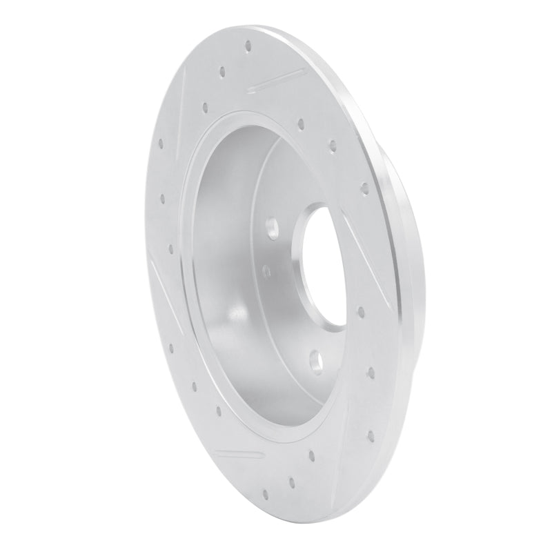 R1 Concepts R1 98-02 Acura CL Rear Right Drilled & Slotted Silver Brake Rotor