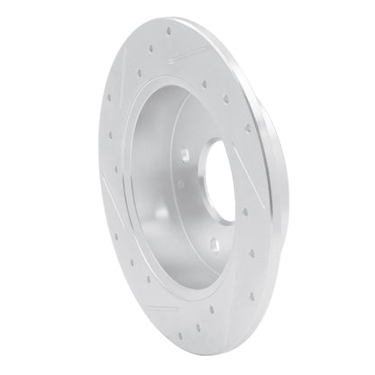 R1 Concepts R1 98-02 Acura CL Rear Right Drilled & Slotted Silver Brake Rotor