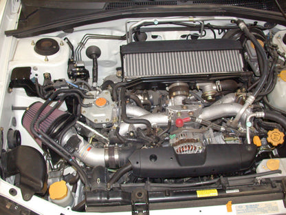 K&N Engineering K&N 04-06 Subaru Forester XT F4-2.5L Silver Typhoon Short Ram Intake