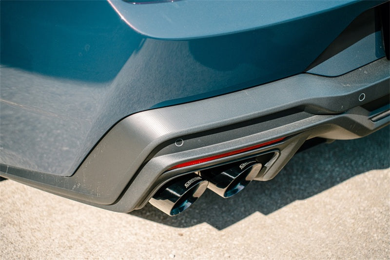 CORSA Performance Corsa 24+ Ford Mustang Dark Horse 5.0L 3in Dual Rear Cat-Back w/Twin 4.5in Black PVD Slash Tips