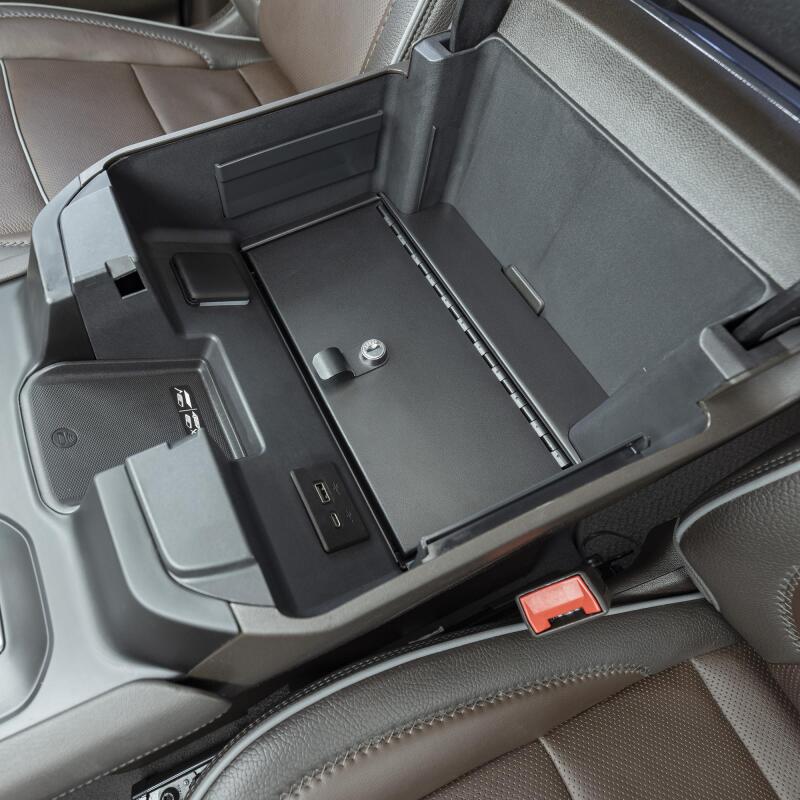 Tuffy Products Tuffy Console Safe W/ Keyed Lock For Chevrolet Silverado W/ Wireless Charging Pad Console
