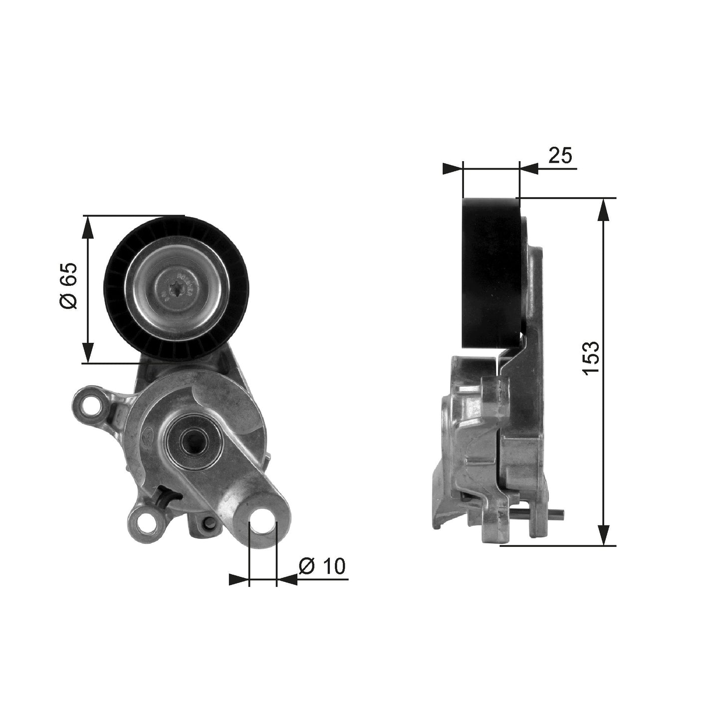 GATES GATT38209 V-Ribbed Belt Tensioner Lever