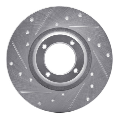 R1 Concepts R1 75-80 Triumph TR7 Front Left Drilled & Slotted Silver Brake Rotor