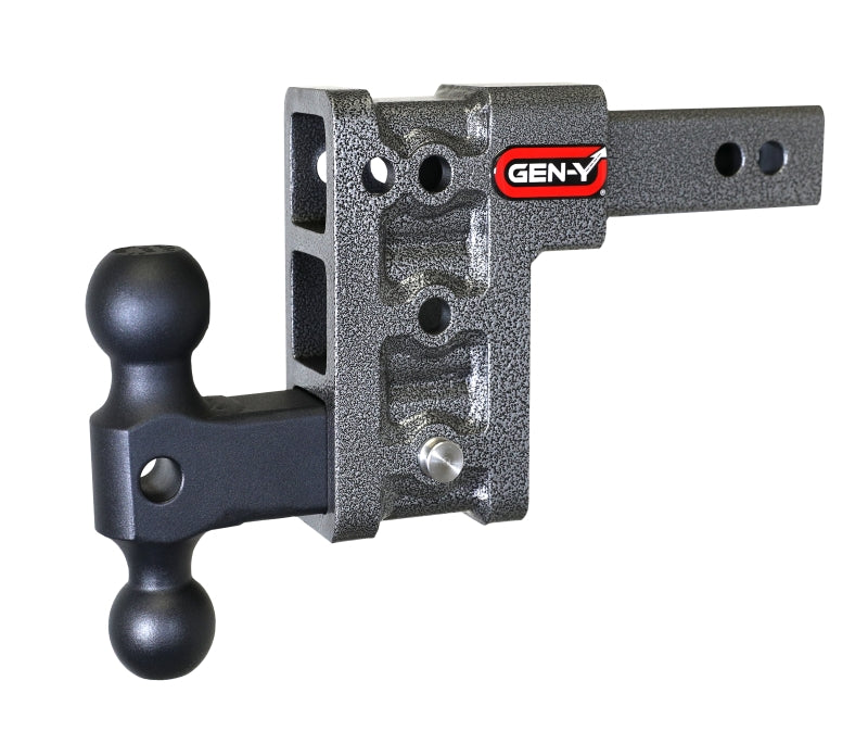 GEN-Y Hitch Gen-Y Mega Duty 2in Shank 5in Drop 1.5K TW 10K Hitch w/GH-031 Dual-Ball