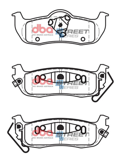 DBA 05-10 Infiniti QX56 Street Series Rear Brake Pads
