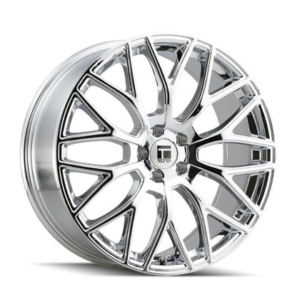 Touren 3276 TR76 20x8.5 / 5x108 BP / 35mm Offset / 63.5mm Hub Chrome Wheel
