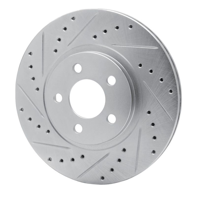 R1 Concepts R1 01-10 Chrysler PT Cruiser Front Left Drilled & Slotted Silver Brake Rotor