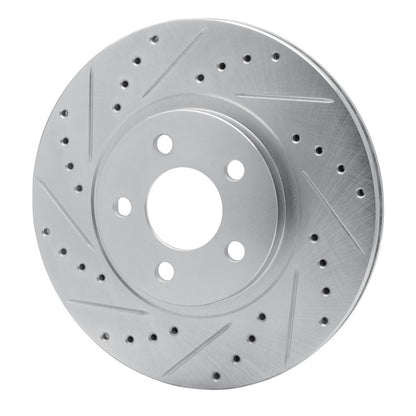 R1 Concepts R1 01-10 Chrysler PT Cruiser Front Left Drilled & Slotted Silver Brake Rotor