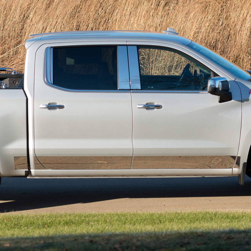 Putco 14-18 Chevy Silv LD - Crew Cab - 6.5in Bed - 10pcs Pro Stainless Steel Rocker Panels