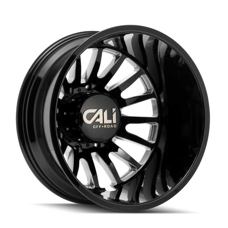Cali Off-Road 9110D Summit Dually 20x8.25 / 8x165.1 BP / -192mm OS / 121.3mm Hub Gls Blk Mill Wheel